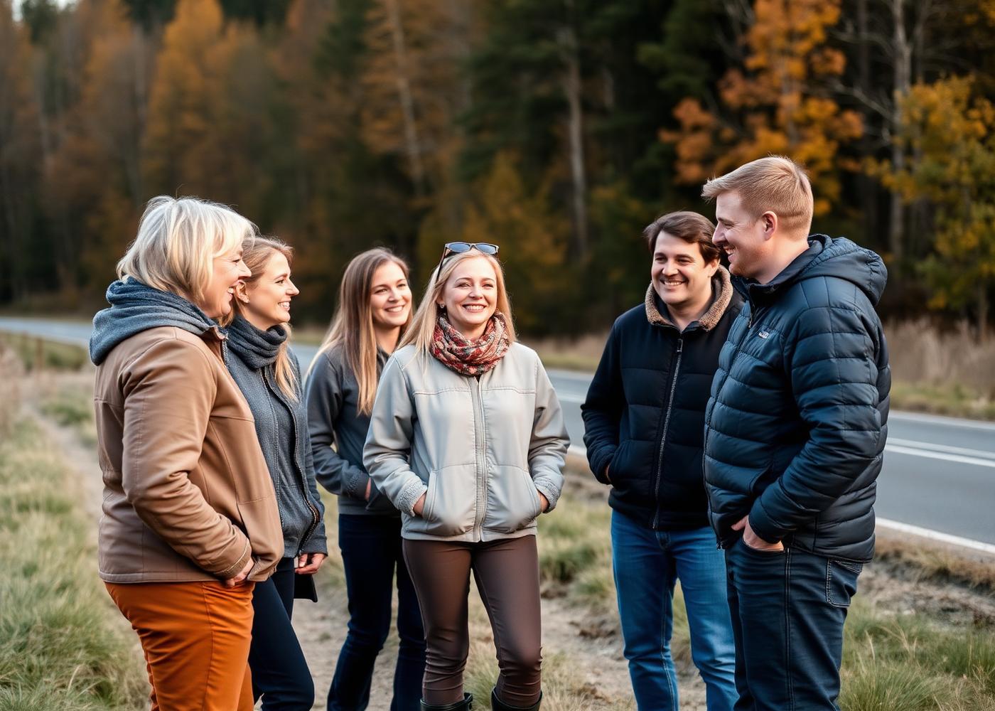 Styrelse träffas vid en svensk landsväg